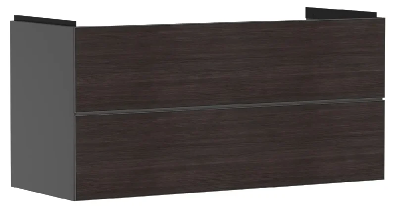 Hansgrohe Xevolos E - izlietnes apakšskapītis 118x58x48 cm, 2 atvilktnes, matēti pelēks/tumšs ozols 54186730