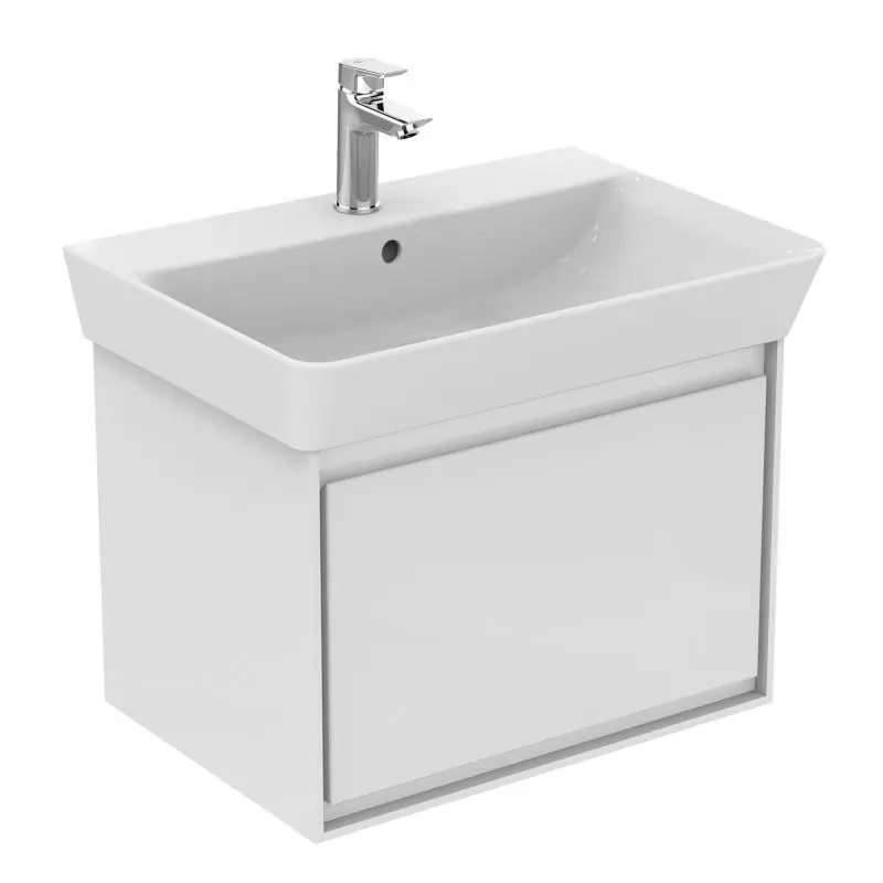 Ideal Standard Connect Air - izlietnes skapītis Cube 60 cm, 53x41x40 cm, balts spīdīgs/balts matēts E0846B2