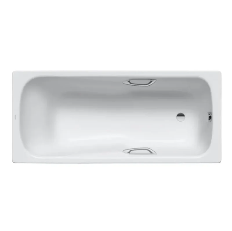 Kaldewei Advantage - Taisnstūrveida vanna Saniform Plus Star 336, 170x75 cm, ar rokturu caurumiem, balta 133600010001