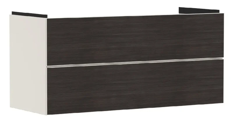 Hansgrohe Xevolos E - izlietnes apakšskapītis 118x58x48 cm, 2 atvilktnes, matēti bēšs/tumšs ozols 54185730