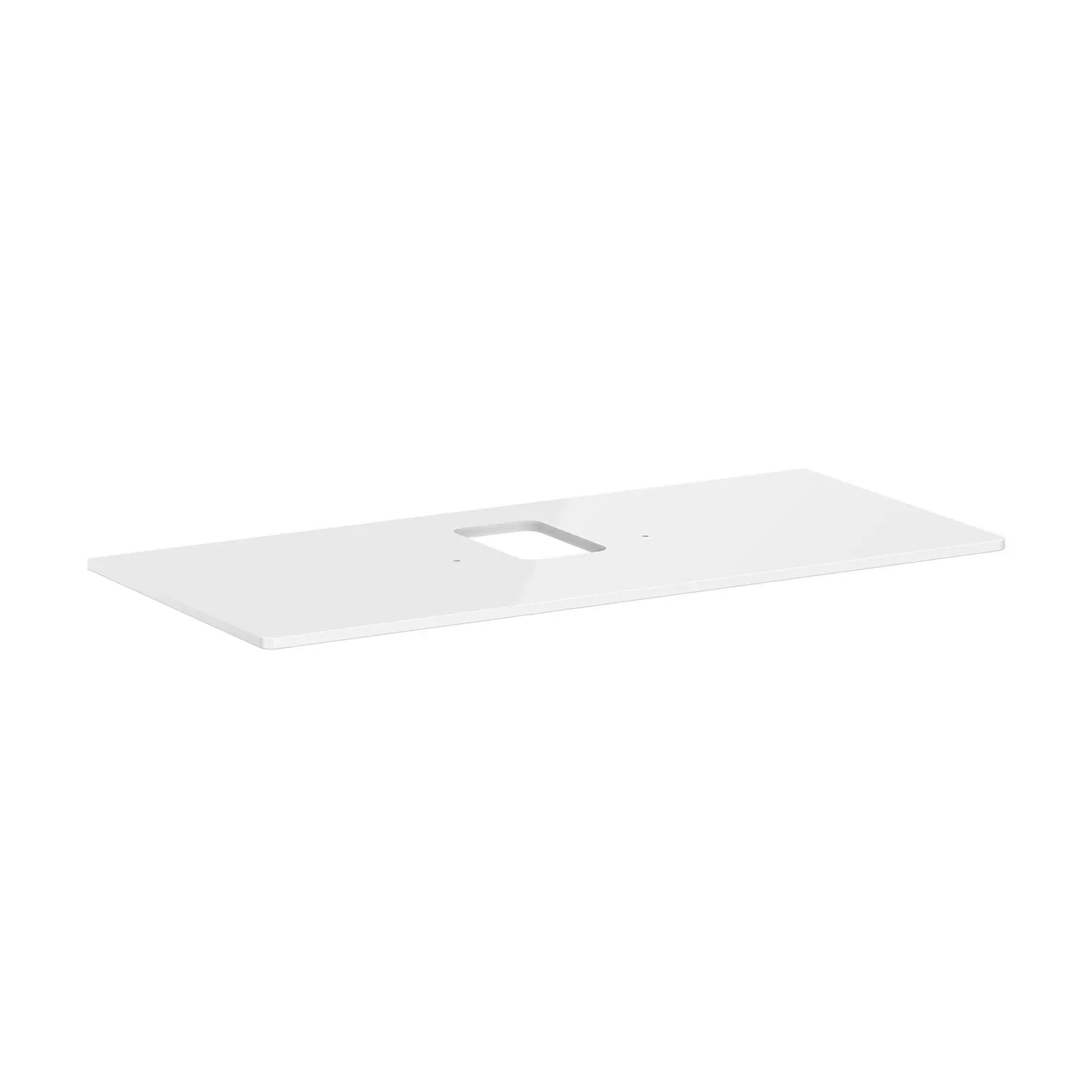 Hansgrohe Xelu Q - izlietnes plātne 118x55 cm, izgriezums vidū, balta spīdīga 54122050