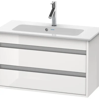 Duravit Ketho - izlietnes skapītis 48x80x39 cm, ar 2 atvilktnēm, balts spīdīgs KT645302222