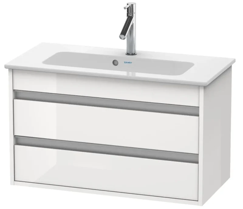 Duravit Ketho - izlietnes skapītis 48x80x39 cm, ar 2 atvilktnēm, balts spīdīgs KT645302222