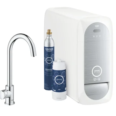 Grohe Blue Home - virtuves izlietnes vārsts Mono Connected ar dzesēšanas iekārtu un ūdens filtru, hromēts 31498001