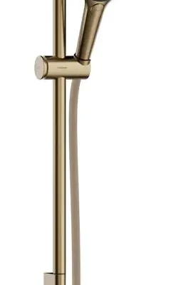 Hansgrohe Rainfinity - dušas komplekts: rokas duša, stienis un šļūtene, 3 strūklas veidi, EcoSmart, birstēts bronzas 28746140