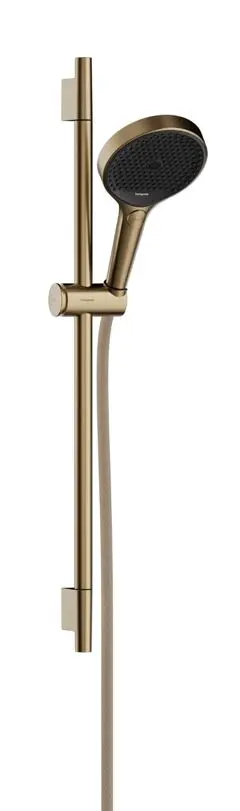 Hansgrohe Rainfinity - dušas komplekts: rokas duša, stienis un šļūtene, 3 strūklas veidi, EcoSmart, birstēts bronzas 28746140
