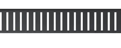 Alcadrain reste - reste lineārai dušas rennei 115 cm, matēti melns PURE-1150BLACK