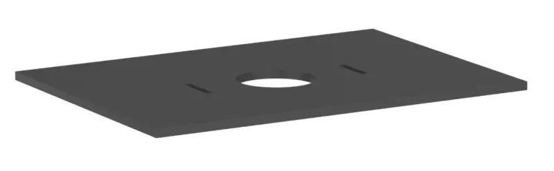 Hansgrohe Xilesa E - izlietnes plātne, 78x55 cm, izgriezums vidū, pelēka matēta 54275760