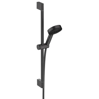 Hansgrohe Pulsify Select - dušas komplekts, 3 strūklas veidi, EcoSmart, stienis 67 cm un šļūtene, melns matēts 24161670