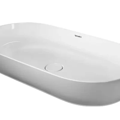 Duravit Luv - virsmas izlietne, 80x40 cm, DuraCeram, ar WonderGliss, Alpu balts 03798000001