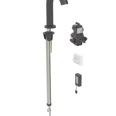 Geberit Piave - elektronisks izlietnes vārsts, darbība ar baterijām, easy to clean, matēti melns 116.183.14.1
