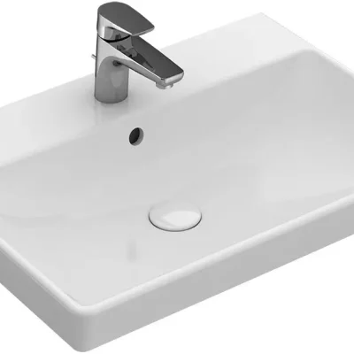 Villeroy & Boch Avento - mēbeļu izlietne, 60x47 cm, ar pārplūdi, ar jaucējkrāna caurumu, Alpu balts 41586001