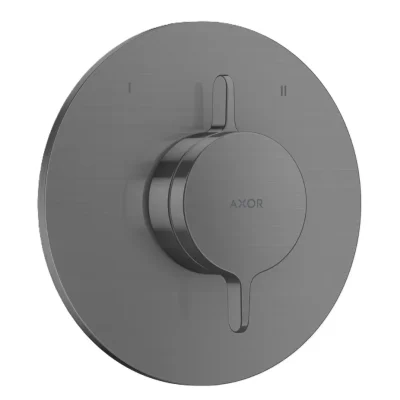 Axor One - maisītājs zemapmetuma montāžai, 2 patērētājiem, hroms melns birstēts 48415340