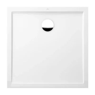 Villeroy & Boch Futurion Flat - dušas paliktnis, 90x90 cm, Quaryl, Alpu balts UDQ0900FFL1V-01