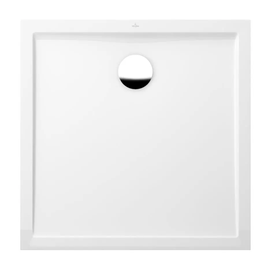 Villeroy & Boch Futurion Flat - dušas paliktnis, 90x90 cm, Quaryl, Alpu balts UDQ0900FFL1V-01