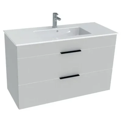 Jika Cube - zemskapis ar izlietni, 98x42x62 cm, balts H4536521763001