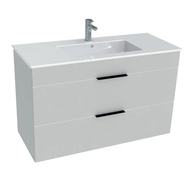 Jika Cube - zemskapis ar izlietni, 98x42x62 cm, balts H4536521763001