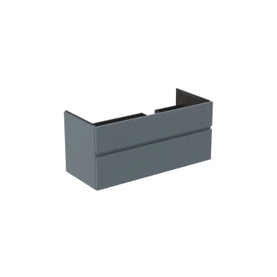 Ideal Standard Finesse - izlietnes skapītis 120x51x55 cm, 2 atvilktnes, rievots matēts Ashblue E3448UQ
