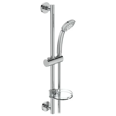 Ideal Standard Idealrain - dušas galvas komplekts, 1 strūkla, stienis un šļūtene, hromēts B9414AA