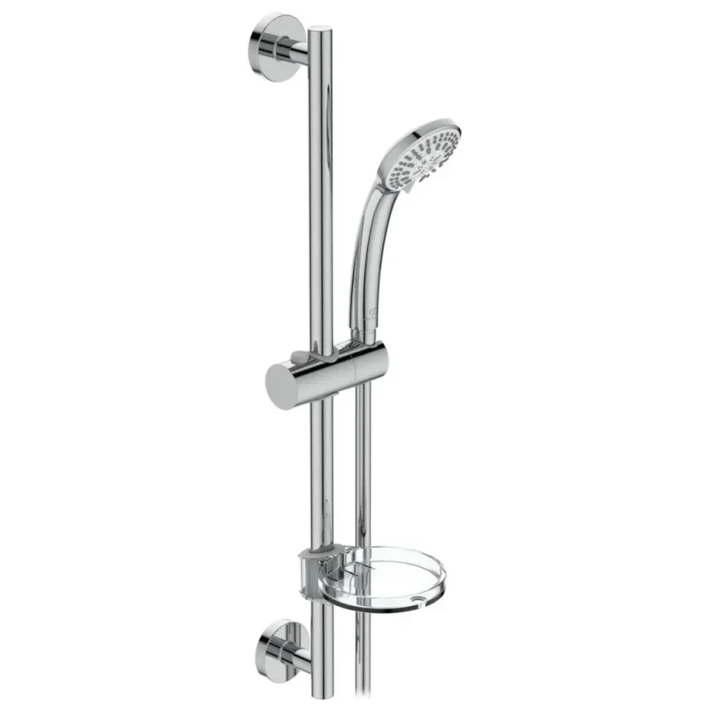Ideal Standard Idealrain - dušas galvas komplekts, 1 strūkla, stienis un šļūtene, hromēts B9414AA