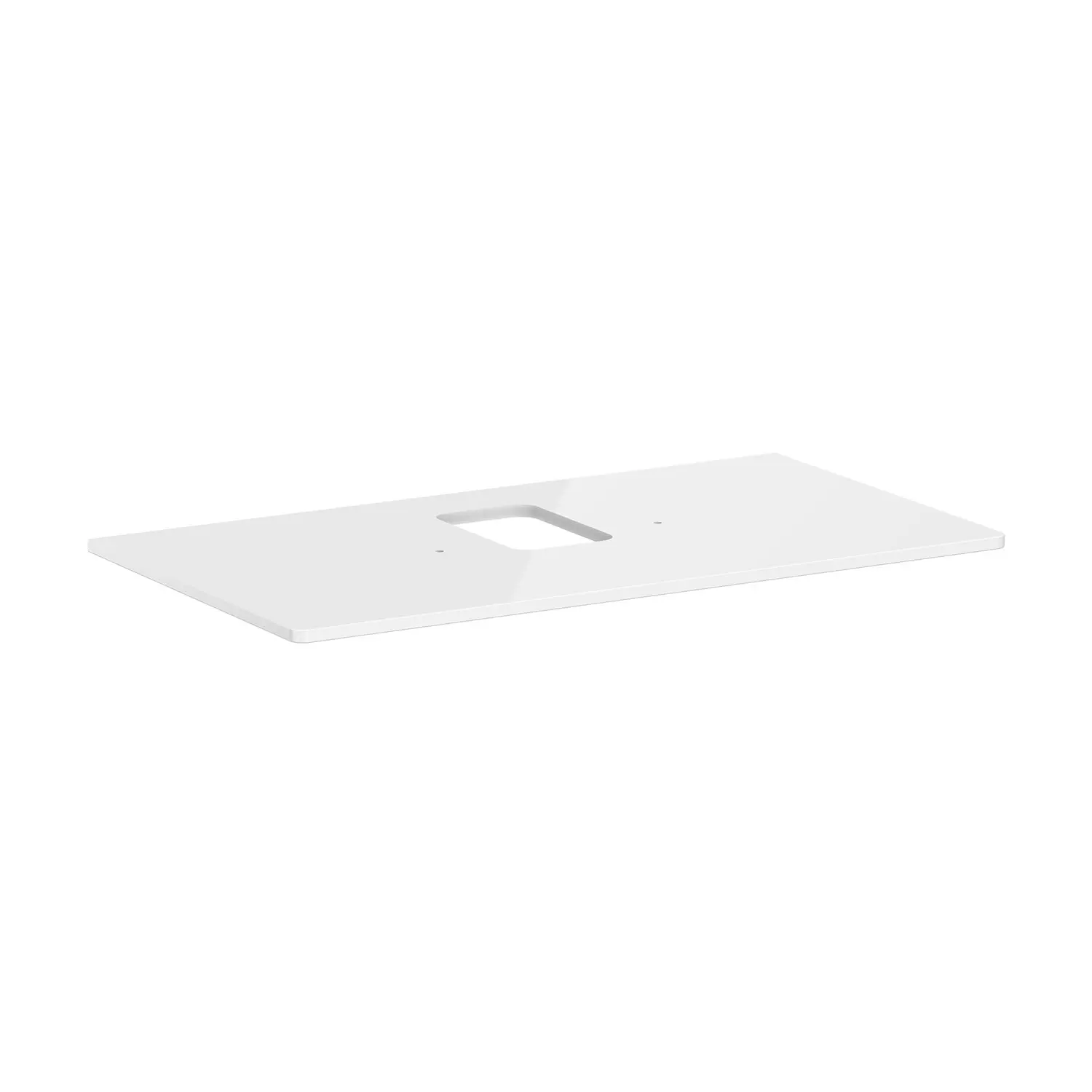 Hansgrohe Xelu Q - izlietnes plātne 98x55 cm, izgriezums vidū, balta spīdīga 54121050