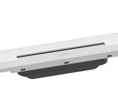 Hansgrohe RainDrain Flex - dušas noteka 800 ar nerūsējošā tērauda resti, saīsināma, montāžai pie sienas, balts matēts 56051700