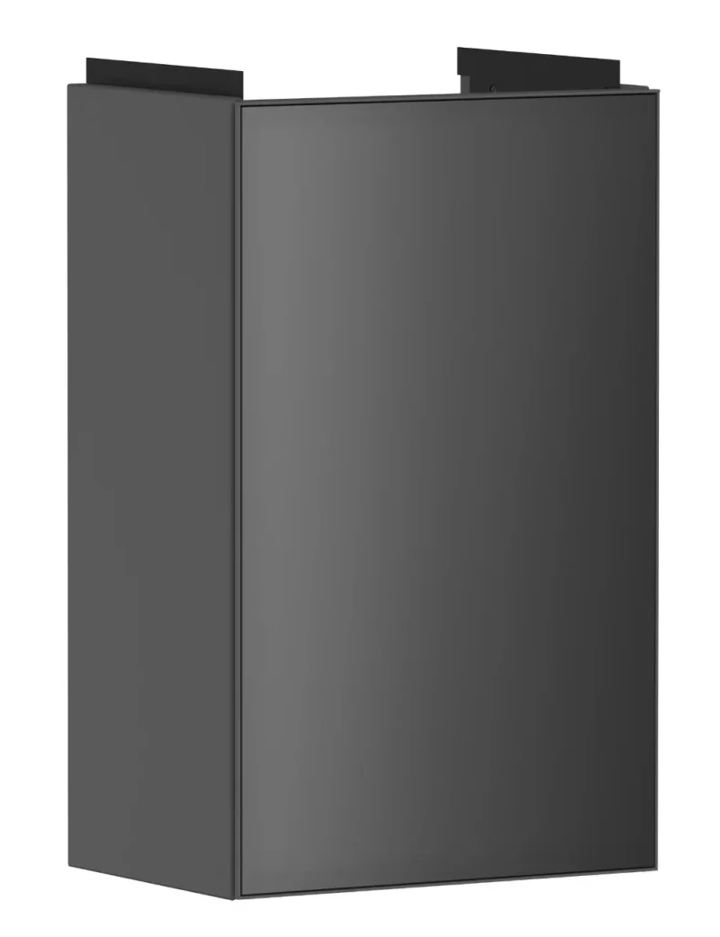 Hansgrohe Xevolos E - izlietnes skapītis 58x34x25 cm, 1 durvis, eņģes labajā pusē, matēti pelēks/metāliskais pelēks 54171770