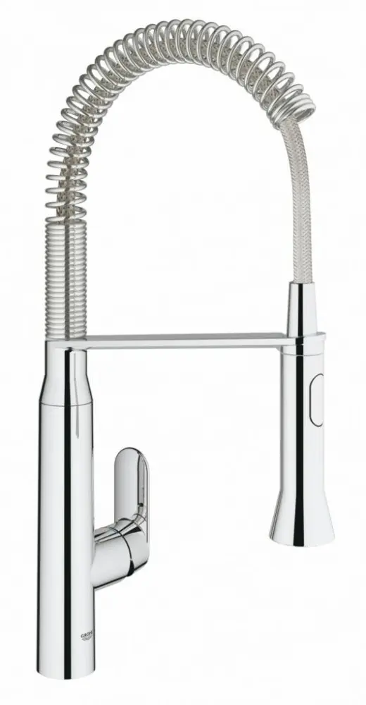 Grohe K7 - virtuves izlietnes maisītājs ar atsperes roku, hromēts 31379000