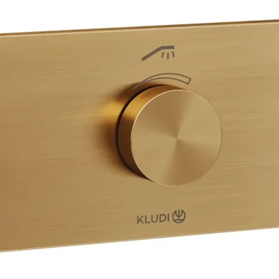 Kludi Tronic - zemapmetuma termostata maisītājs, 2 patērētājiem, birstēta bronza 38300N1-00