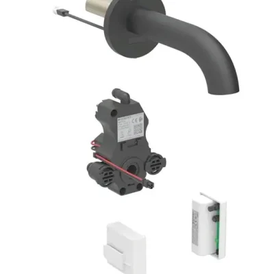 Geberit Piave - elektronisks zemapmetuma izlietnes vārsts, ģeneratora darbība, easy to clean, matēti melns 116.285.14.1