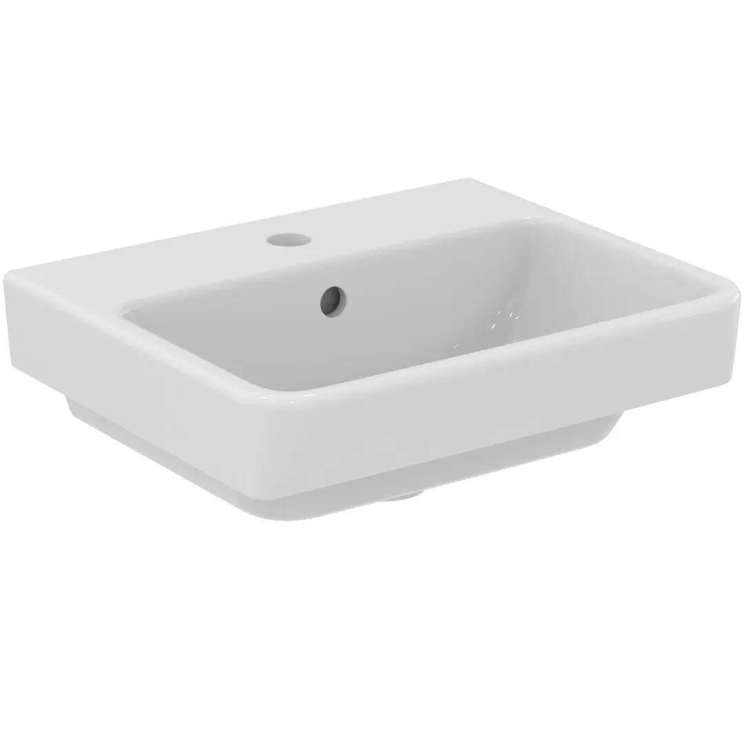 Ideal Standard i.Life B - roku mazgājamā izlietne, 45x38 cm, ar pārplūdi, ar jaucējkrāna atveri, balta T571901
