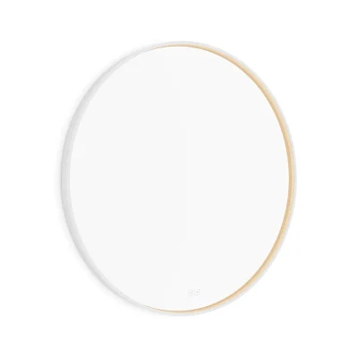 Nimco - spogulis ar LED apgaismojumu, diametrs 90 cm, divi skārienjutīgi sensori, matēti balts ZPB 31003RVX-05