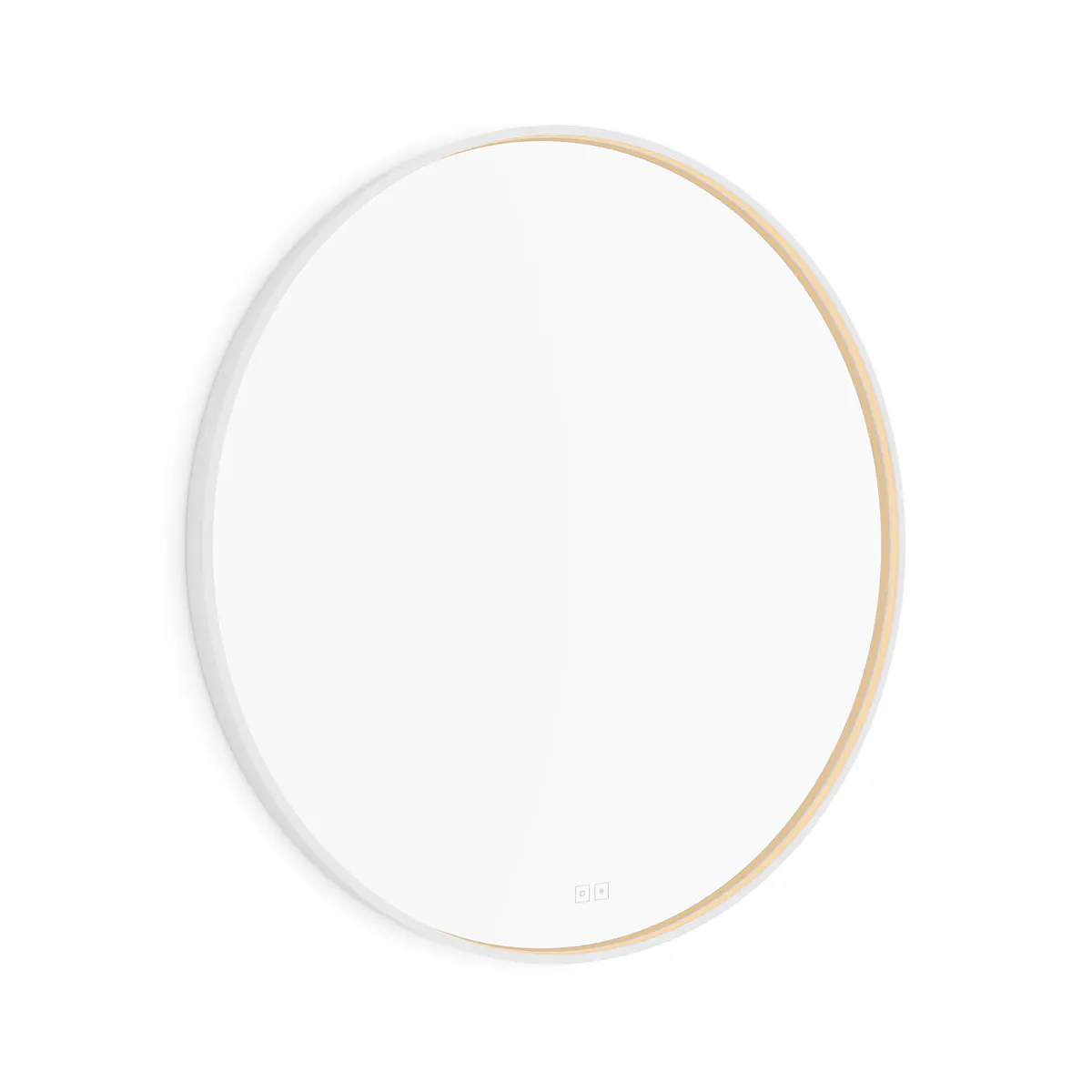 Nimco - spogulis ar LED apgaismojumu, diametrs 90 cm, divi skārienjutīgi sensori, matēti balts ZPB 31003RVX-05