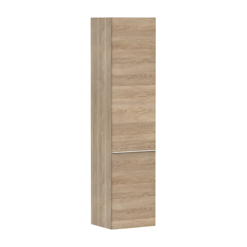 Hansgrohe Xelu Q - augstais skapis 40x165x35 cm, 2 durvis, eņģes labajā pusē, dabīgs ozols/matēti balts 54141700