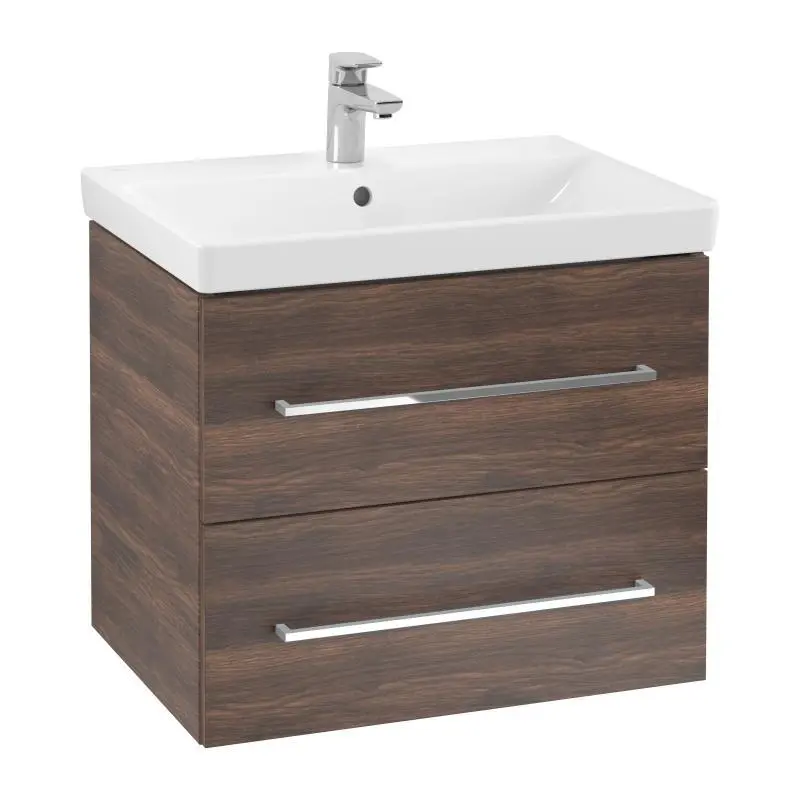Villeroy & Boch Avento - izlietnes skapītis, 63x59x50 cm, 2 atvilktnes, Arizona Oak A89000VH