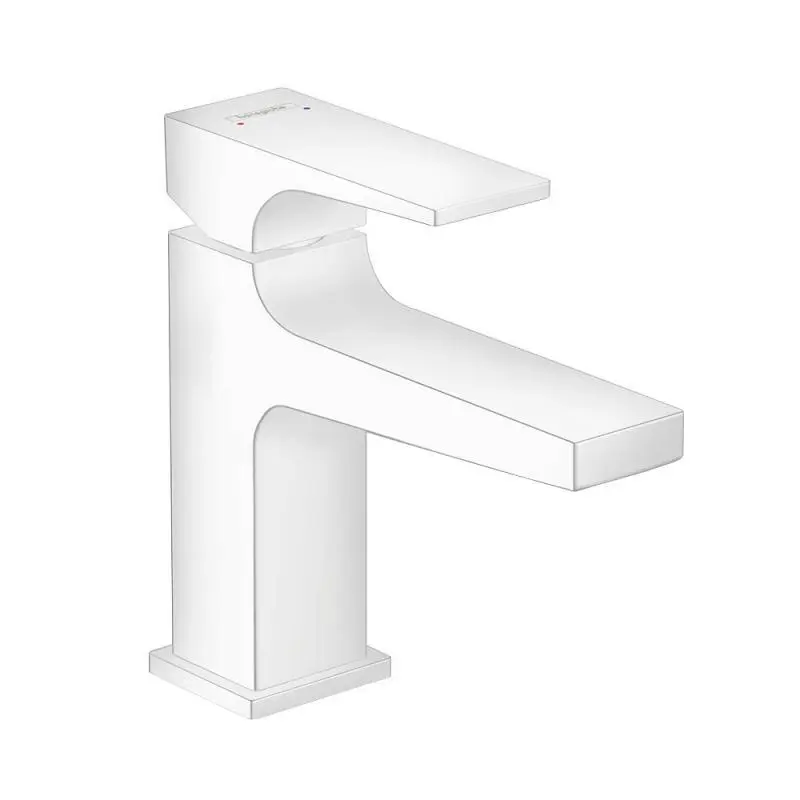 Hansgrohe Metropol - izlietnes maisītājs ar noteces komplektu Push-Open, balti matēts 32500700