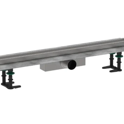 Hansgrohe RainDrain Compact - dušas renīte 80 cm flīžu ielikšanai, ar režģi 56179000