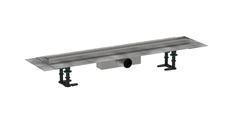 Hansgrohe RainDrain Compact - dušas renīte 80 cm flīžu ielikšanai, ar režģi 56179000