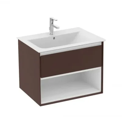 Ideal Standard Connect Air - izlietnes skapītis, 60x44x52 cm, brūns matēts/balts matēts E0826VY