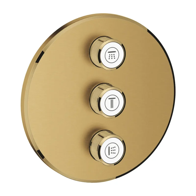 Grohe Grohtherm SmartControl - 3 virzienu zemapmetuma vārsts, birstēts Cool Sunrise 29122GN0