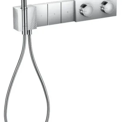 Axor Edge - termostata dušas maisītājs Select 540/100 - zemapmetuma 3 patērētājiem, hroms / dimanta slīpējums 46711000