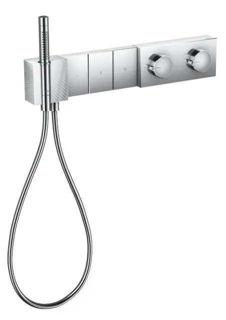 Axor Edge - termostata dušas maisītājs Select 540/100 - zemapmetuma 3 patērētājiem, hroms / dimanta slīpējums 46711000