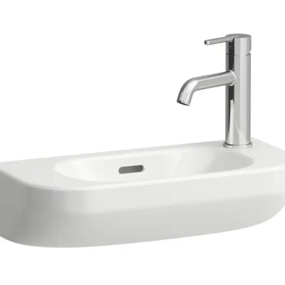 Laufen Lua - rokas izlietne 50x23 cm, ar pārplūdi, jaucējkrāna caurums labajā pusē, LCC, balta H8150824001061