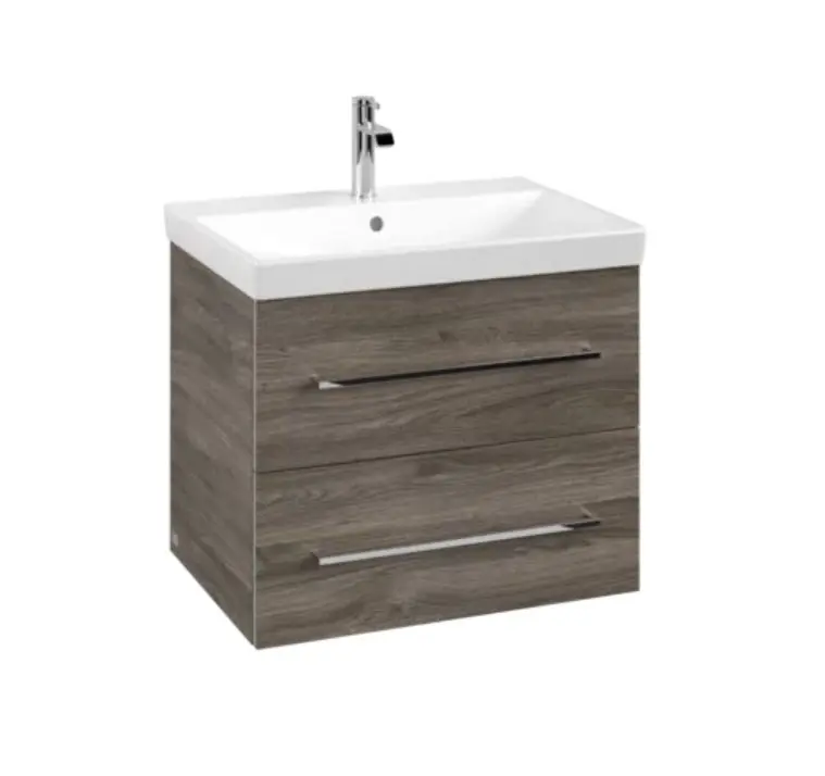 Villeroy & Boch Avento - izlietnes skapītis, 63x51x45 cm, 2 atvilktnes, Stone Oak A89000RK