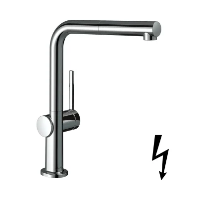 Hansgrohe Talis M54 - virtuves izlietnes maisītājs ar izvelkamu izteku, hroms 72860000