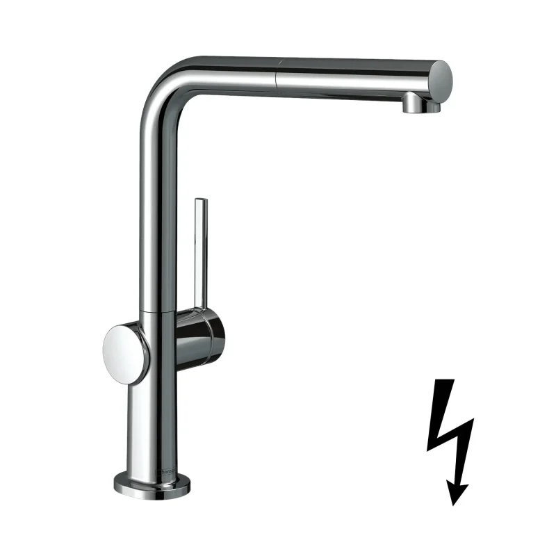 Hansgrohe Talis M54 - virtuves izlietnes maisītājs ar izvelkamu izteku, hroms 72860000