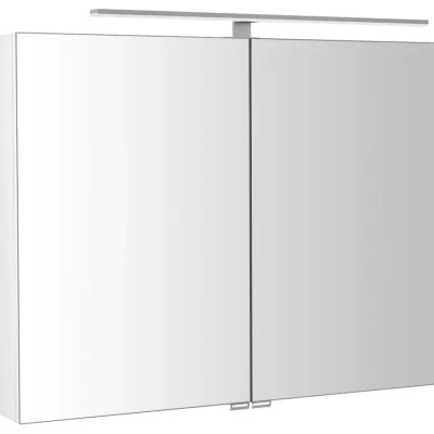 Sapho Riwa - spoguļskapītis ar LED apgaismojumu, 81x70x17 cm, balts spīdīgs RIW080-0030
