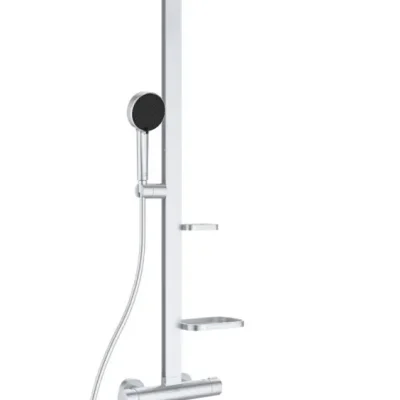 Ideal Standard ALU+ - dušas komplekts ar maisītāju, diametrs 26 cm, 2 strūklu veidi, sudraba BD584SI