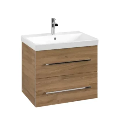Villeroy & Boch Avento - izlietnes apakšskapītis, 63x51x45 cm, 2 atvilktnes, Oak Kansas A89000RH