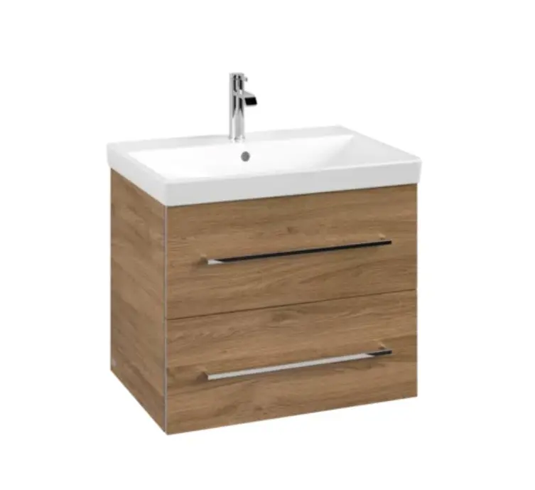 Villeroy & Boch Avento - izlietnes apakšskapītis, 63x51x45 cm, 2 atvilktnes, Oak Kansas A89000RH